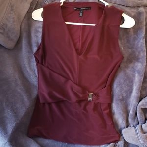 Red sleeveless top from white house black market!